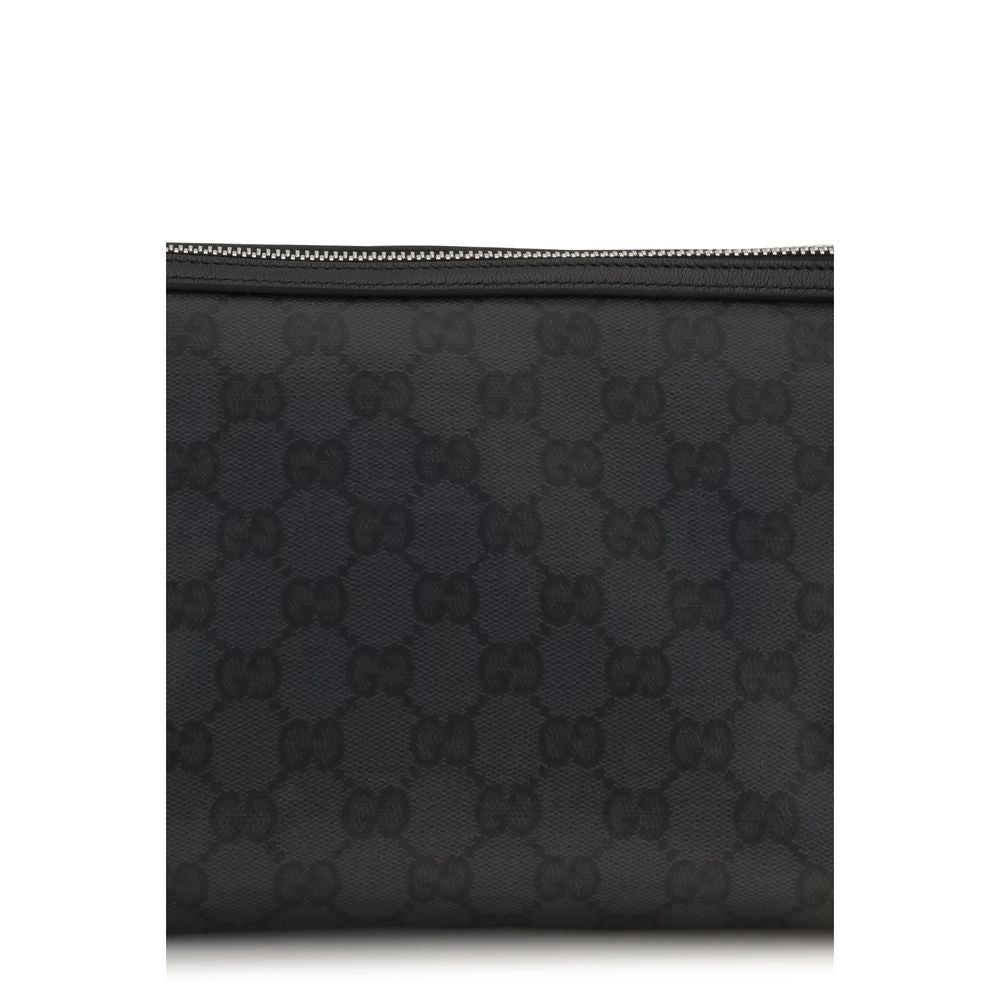 Gucci Schwarze Clutch aus Stoff-4