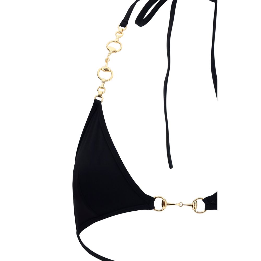 Gucci Schwarzer Bikini aus Polyamid-3