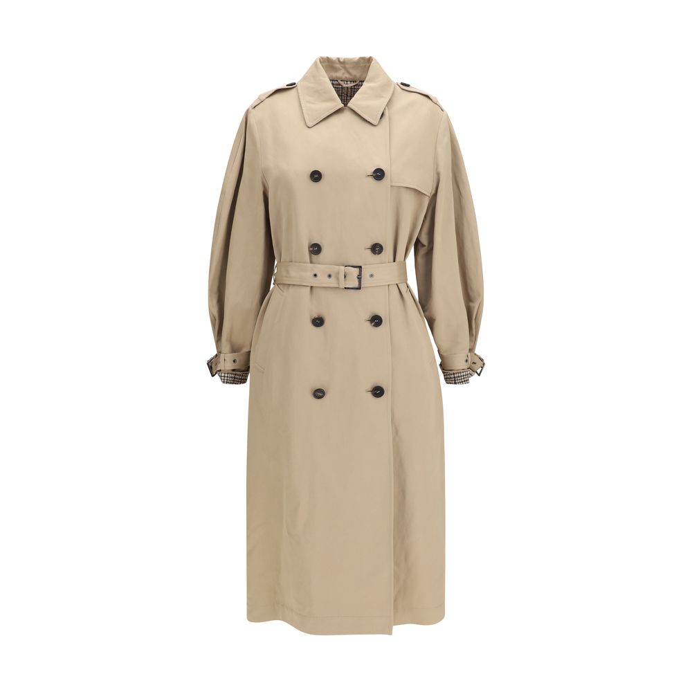 Brunello Cucinelli Beige Cotton Coat-1