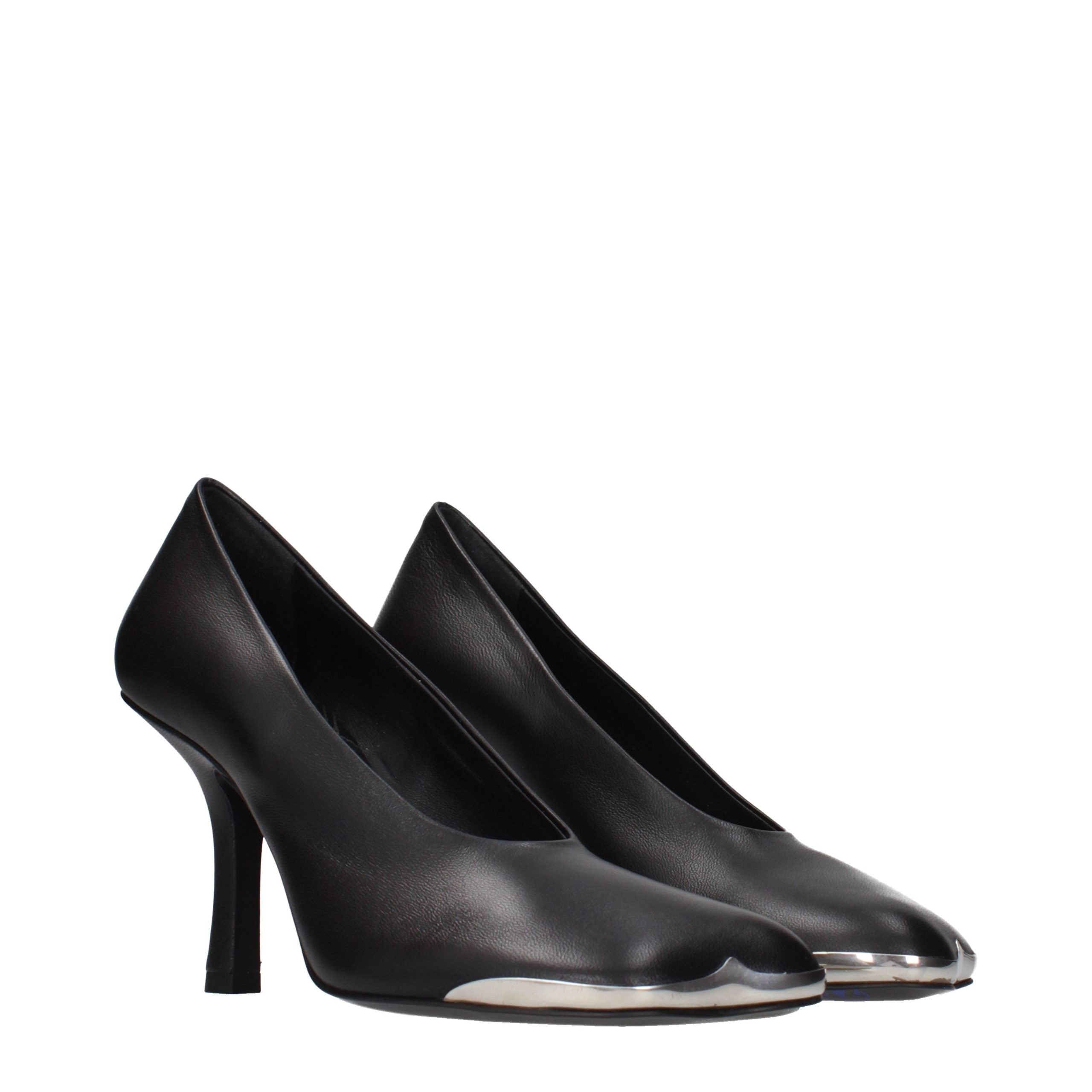 Burberry Schwarze Leder Pumps mit hohem Absatz-2