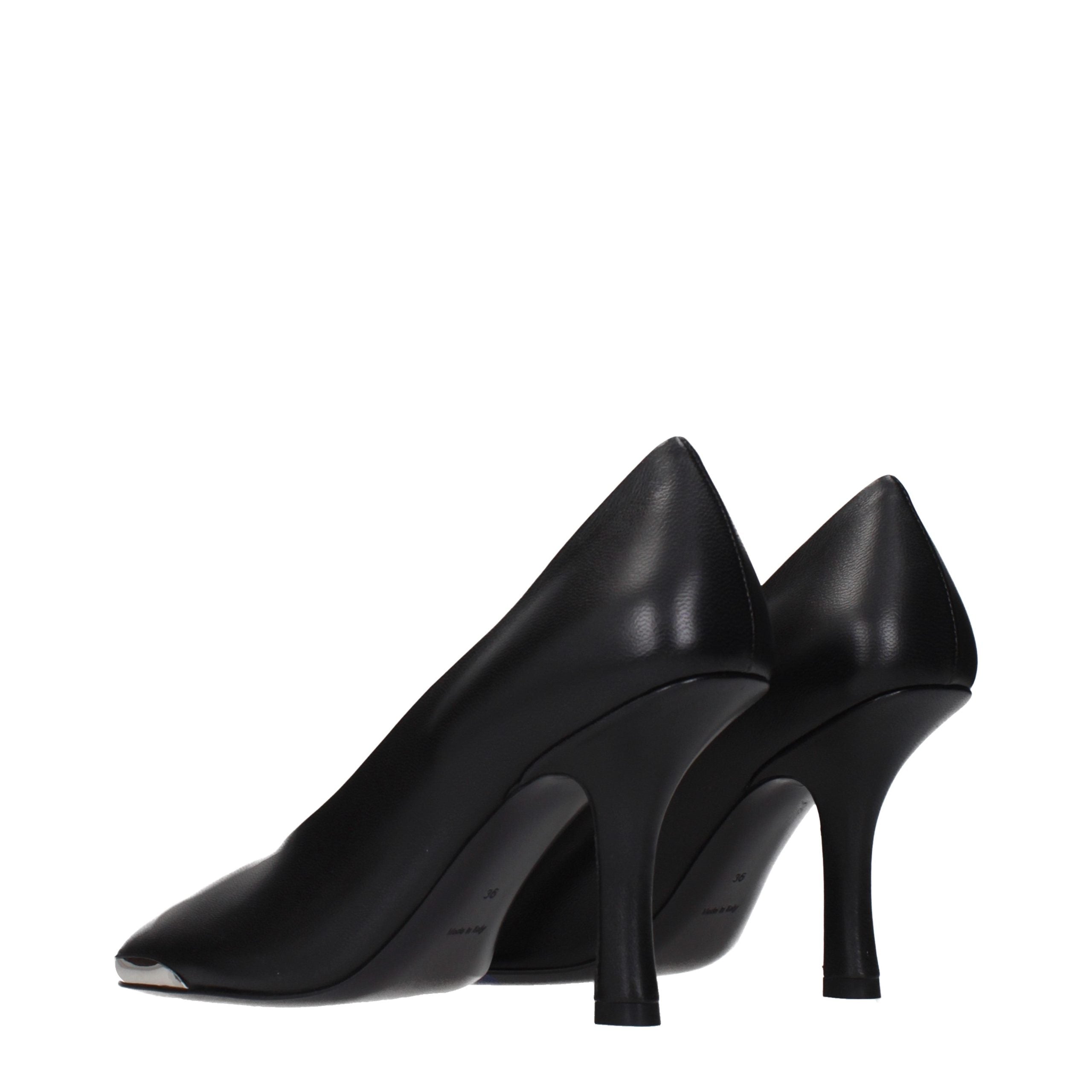Burberry Schwarze Leder Pumps mit hohem Absatz-4