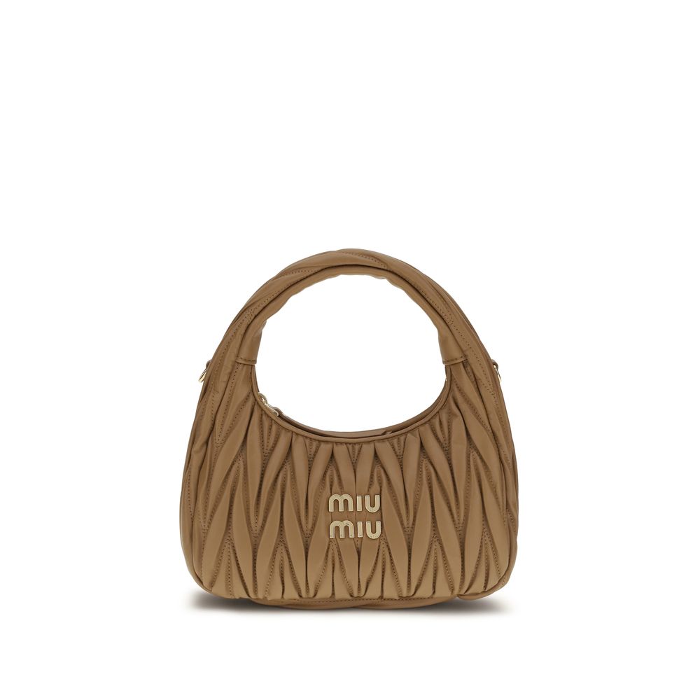 Miu Miu Beige Lamm Ovis Aries Aries Schultertasche-1