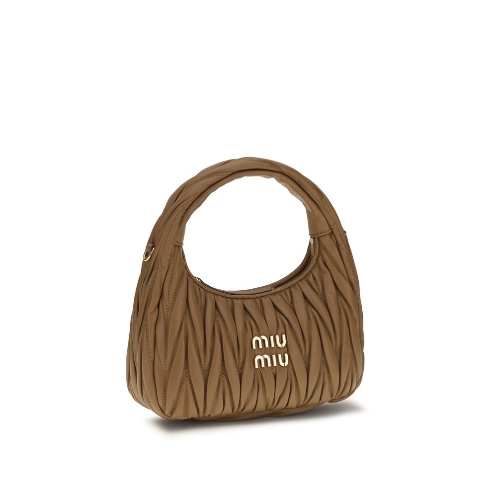 Miu Miu Beige Lamm Ovis Aries Aries Schultertasche-2