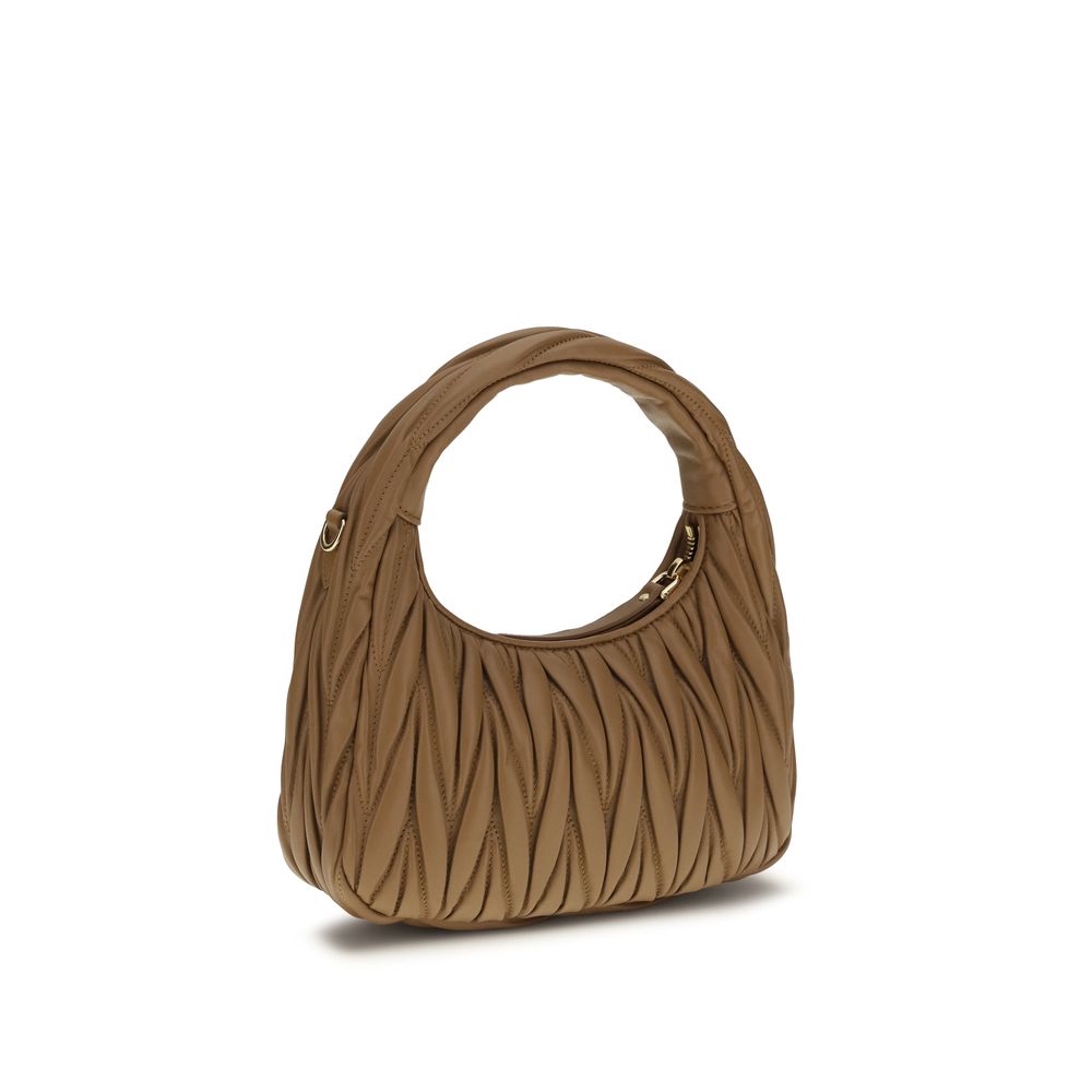 Miu Miu Beige Lamm Ovis Aries Aries Schultertasche-3