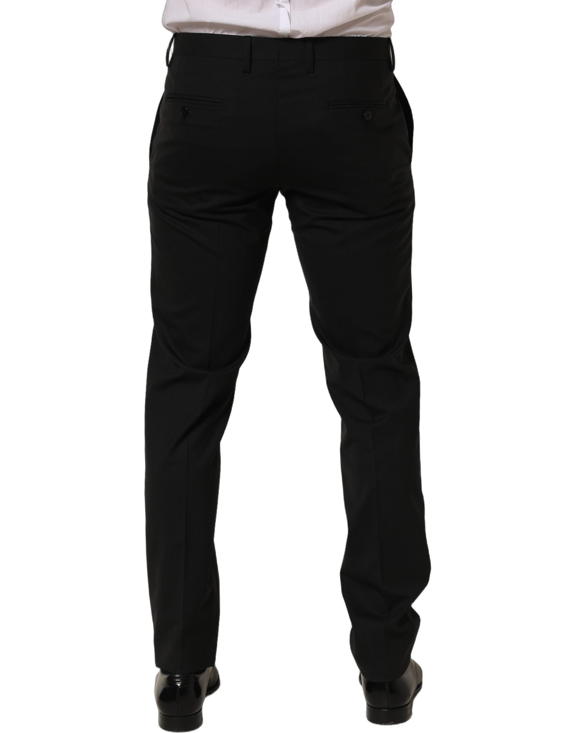Dolce & Gabbana Schwarze Woll-Röhrenhose für Herren-2
