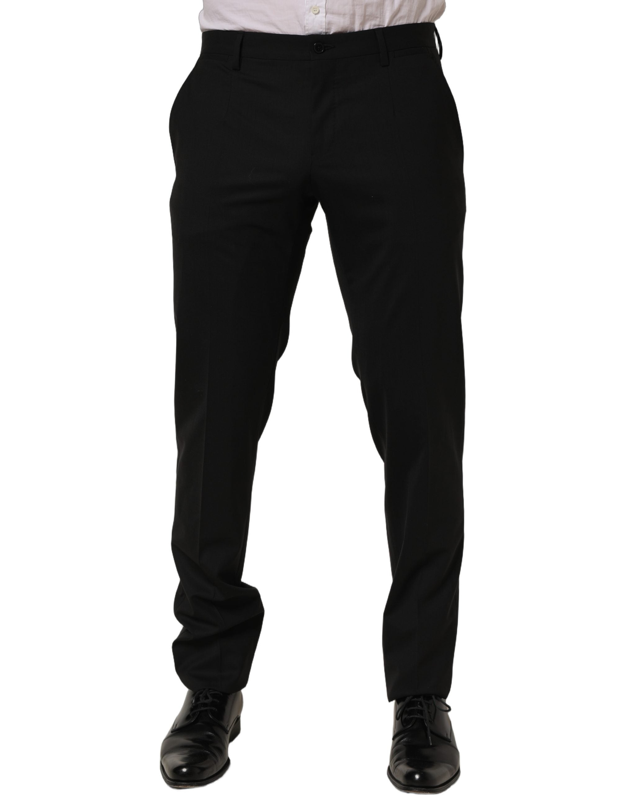 Dolce & Gabbana Schwarze Woll-Röhrenhose für Herren-5