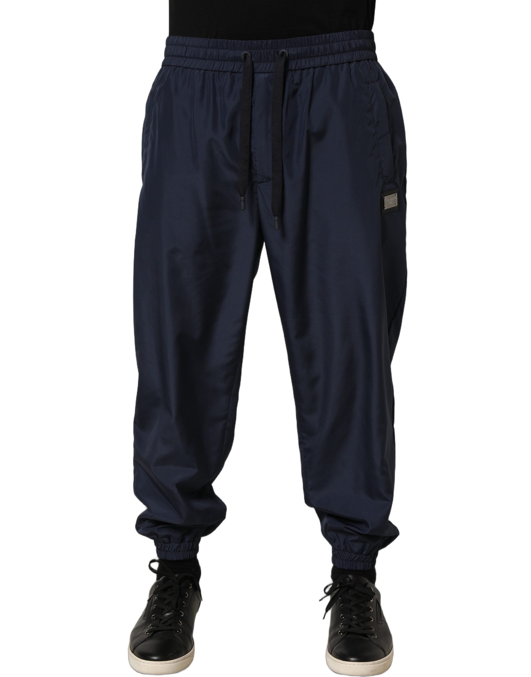 Dolce & Gabbana Dunkelblaue Jogginghose aus Polyester-3
