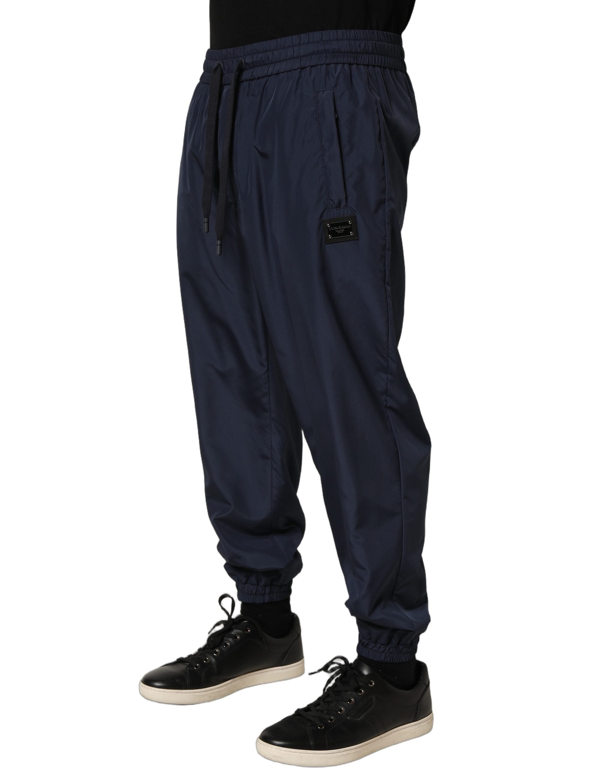 Dolce & Gabbana Dunkelblaue Jogginghose aus Polyester-4