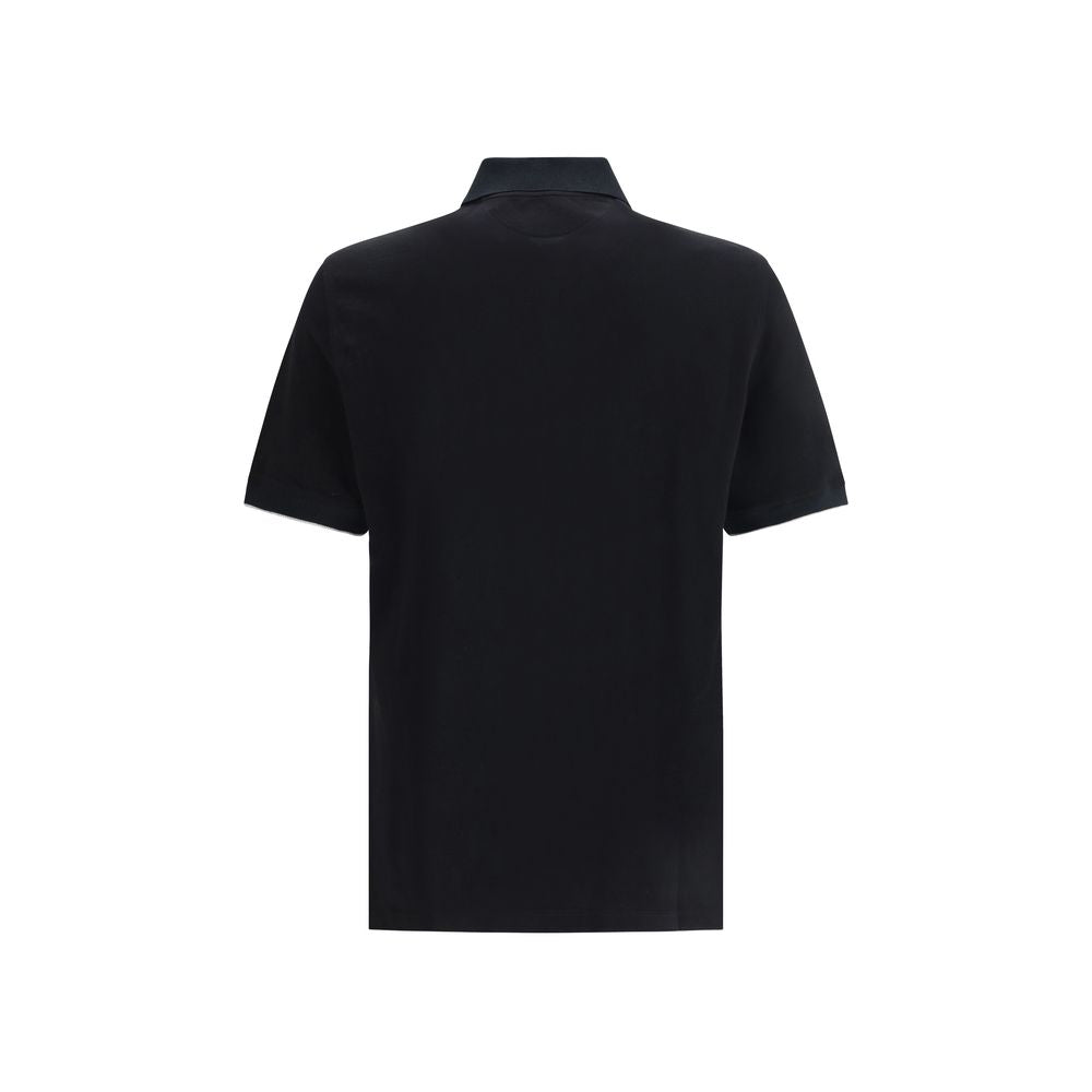 Brunello Cucinelli Schwarzes Baumwollhemd-2