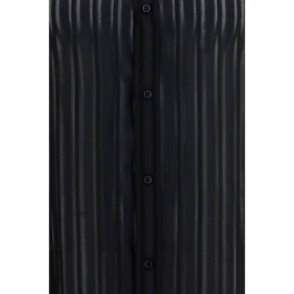 Gucci Schwarzes Seidenhemd-3