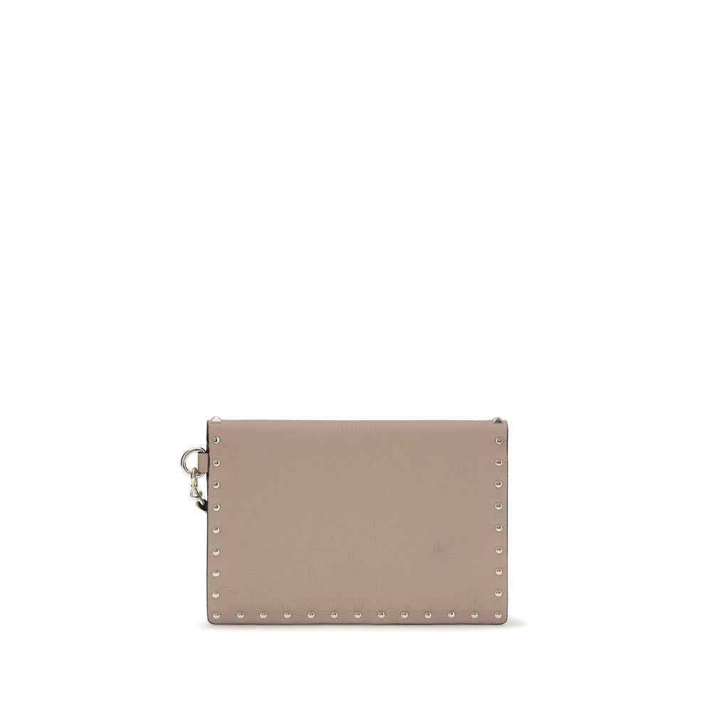 Valentino Garavani Beige Calf Leather Bos Taurus Wallet-2