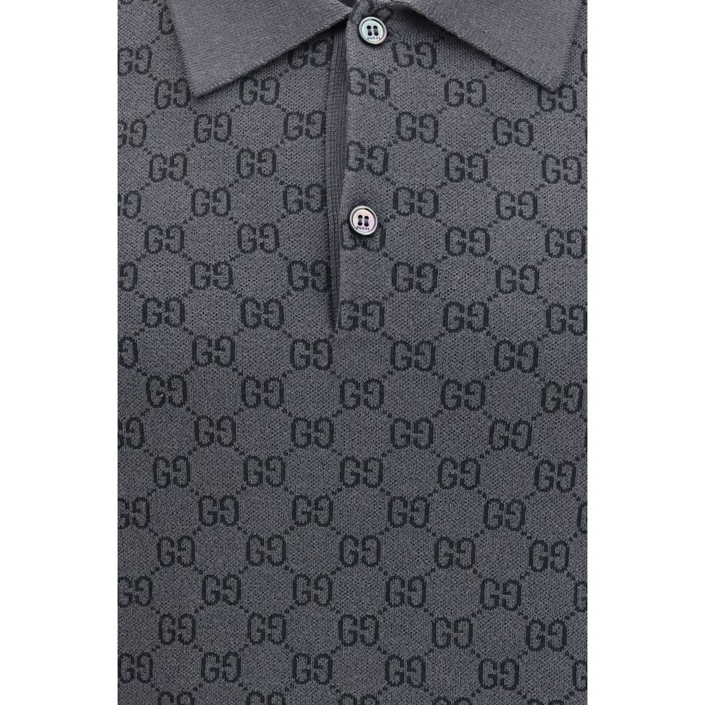 Gucci Graues Lamm Ovis Aries Aries Poloshirt-3