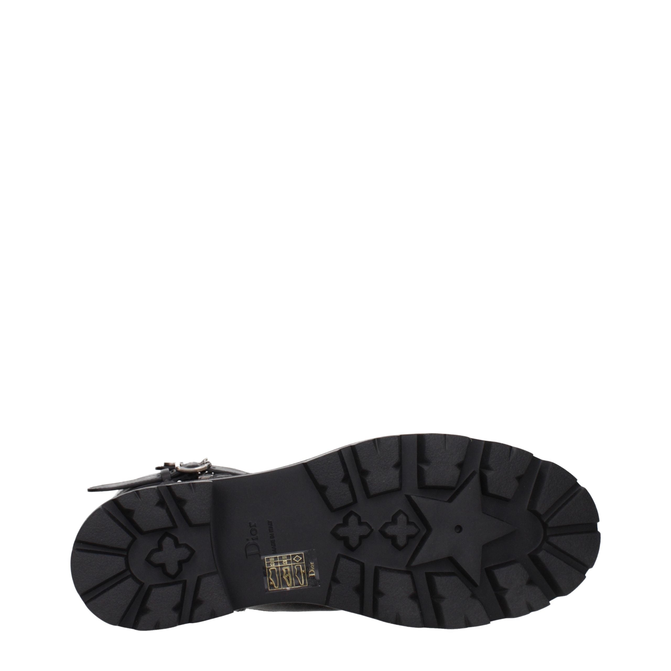 Christian Dior Schwarze Leder-Stiefeletten-5