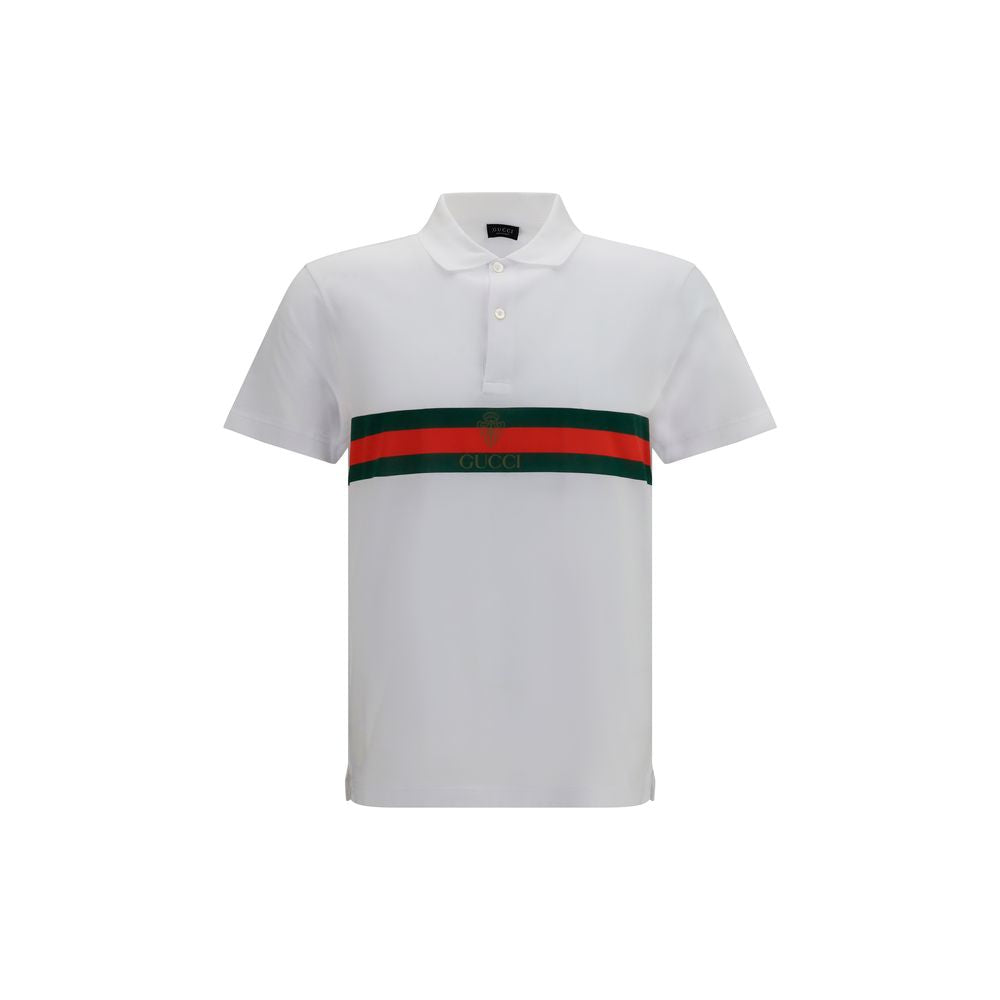 Gucci Weißes Poloshirt aus Baumwolle