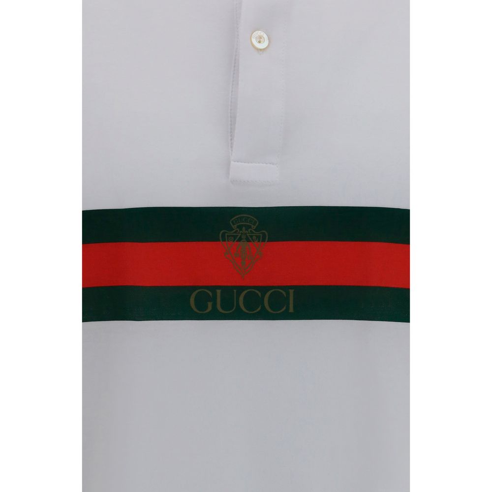 Gucci Weißes Poloshirt aus Baumwolle-3