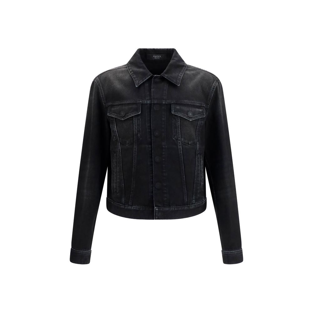 Gucci Blaue Jeansjacke aus Baumwolle-1