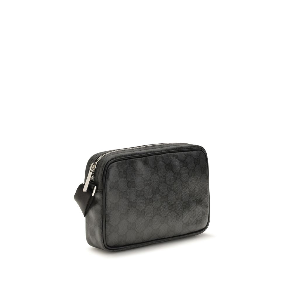 Gucci Schwarze Stoffhandtasche-2