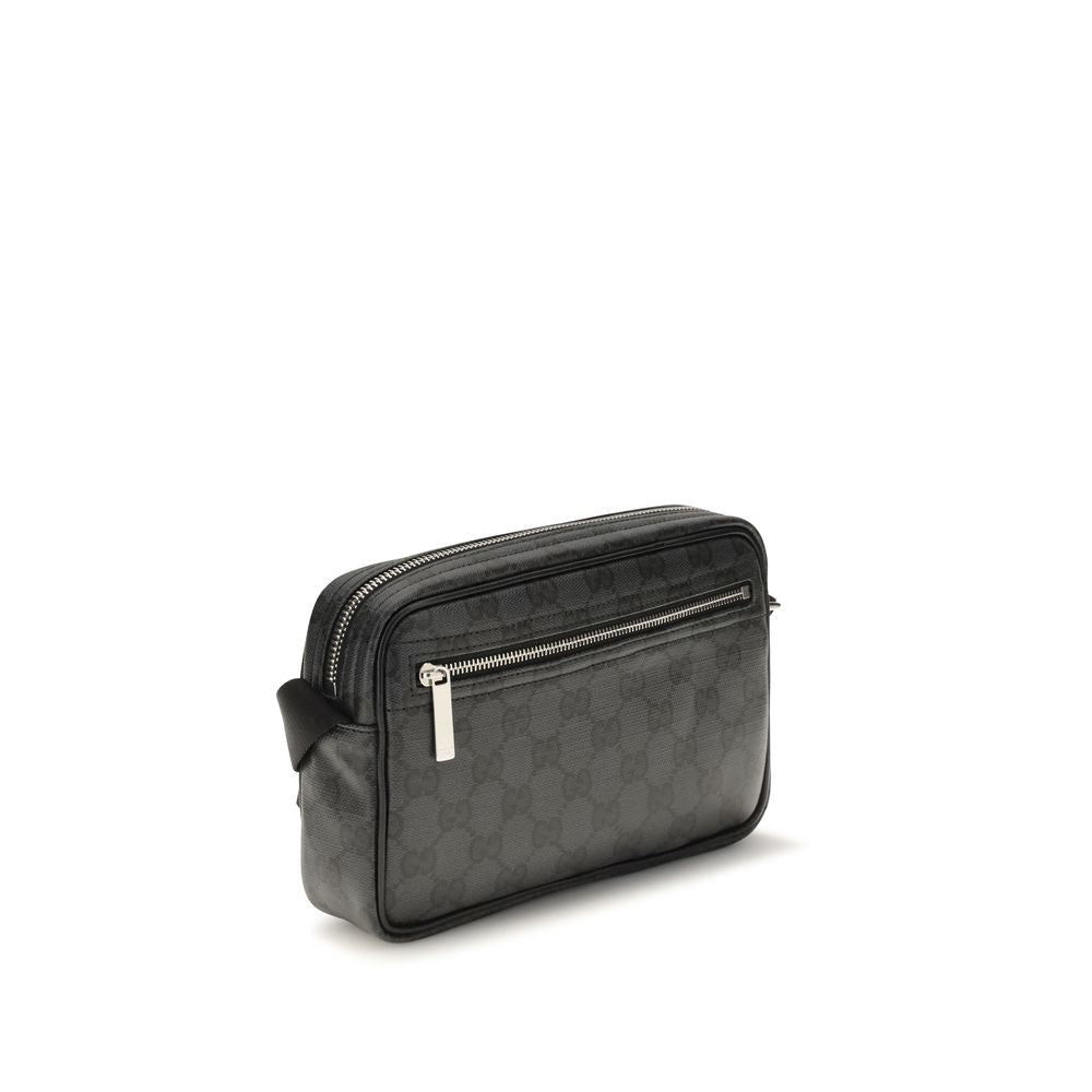 Gucci Schwarze Stoffhandtasche-3