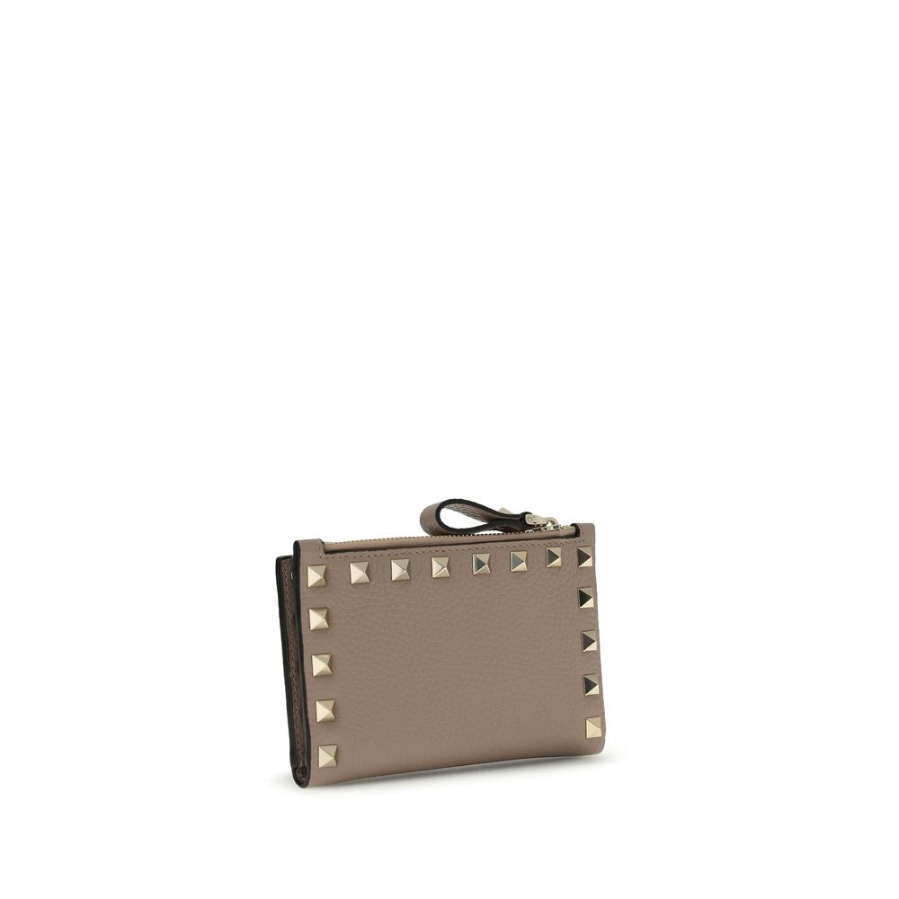 Valentino Garavani Beige Calf Leather Bos Taurus Wallet-2