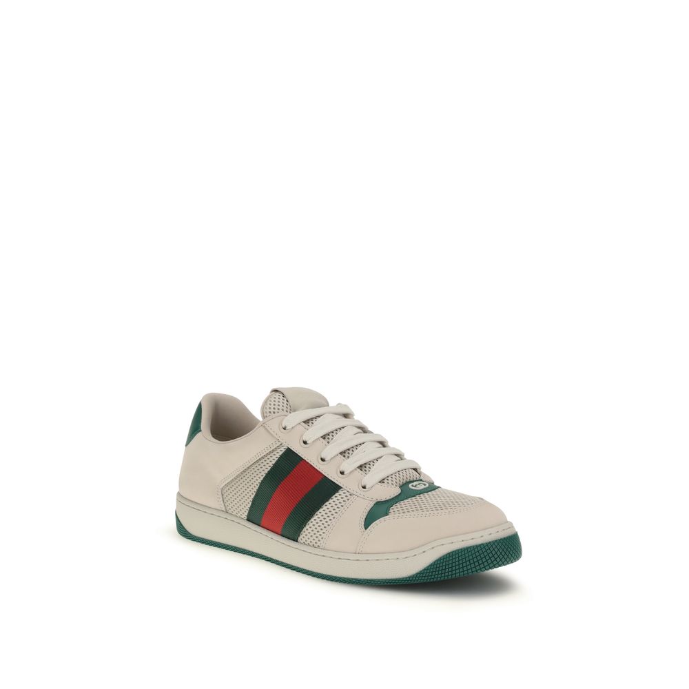 Gucci Beige Fabric Low Top Sneakers-2