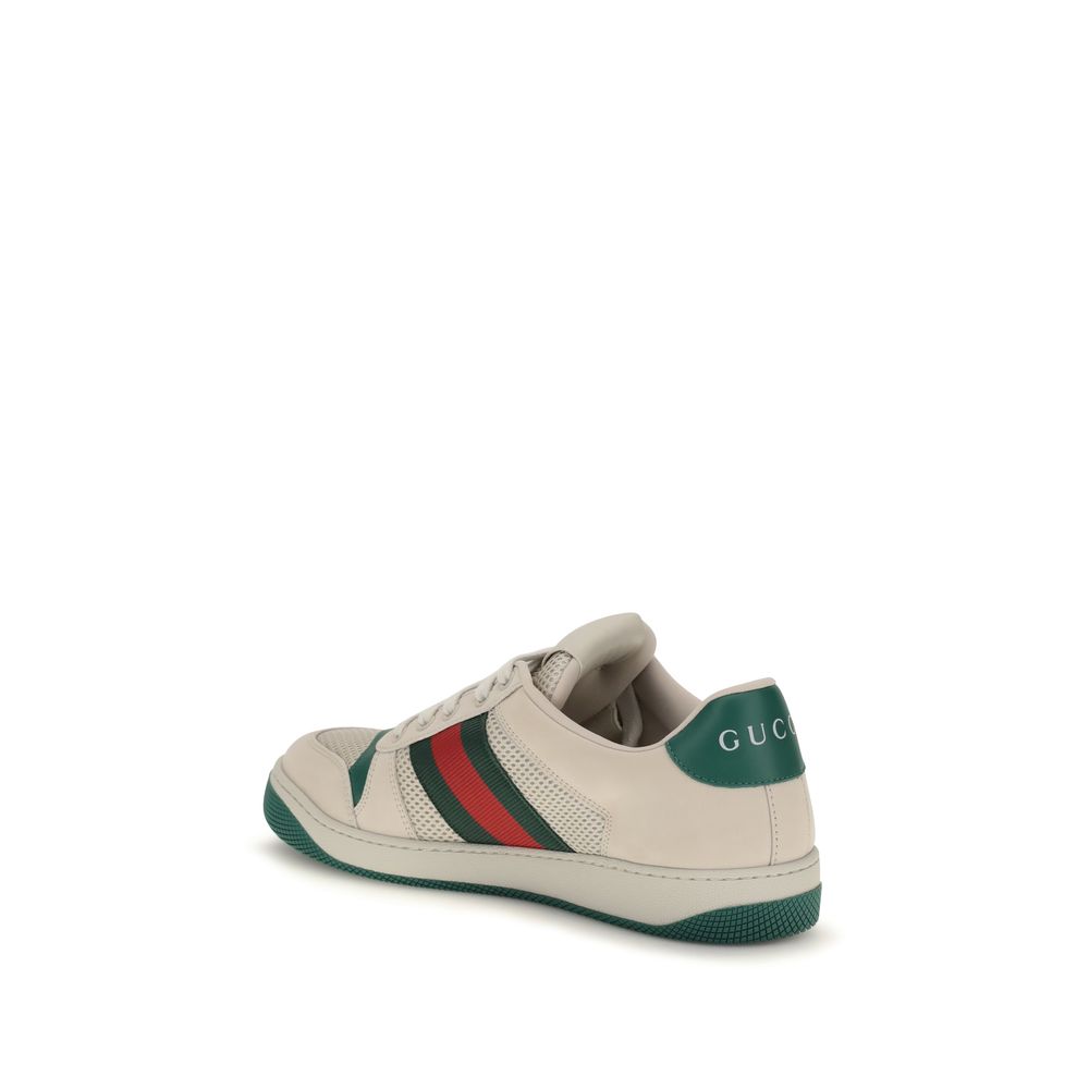 Gucci Beige Fabric Low Top Sneakers-3