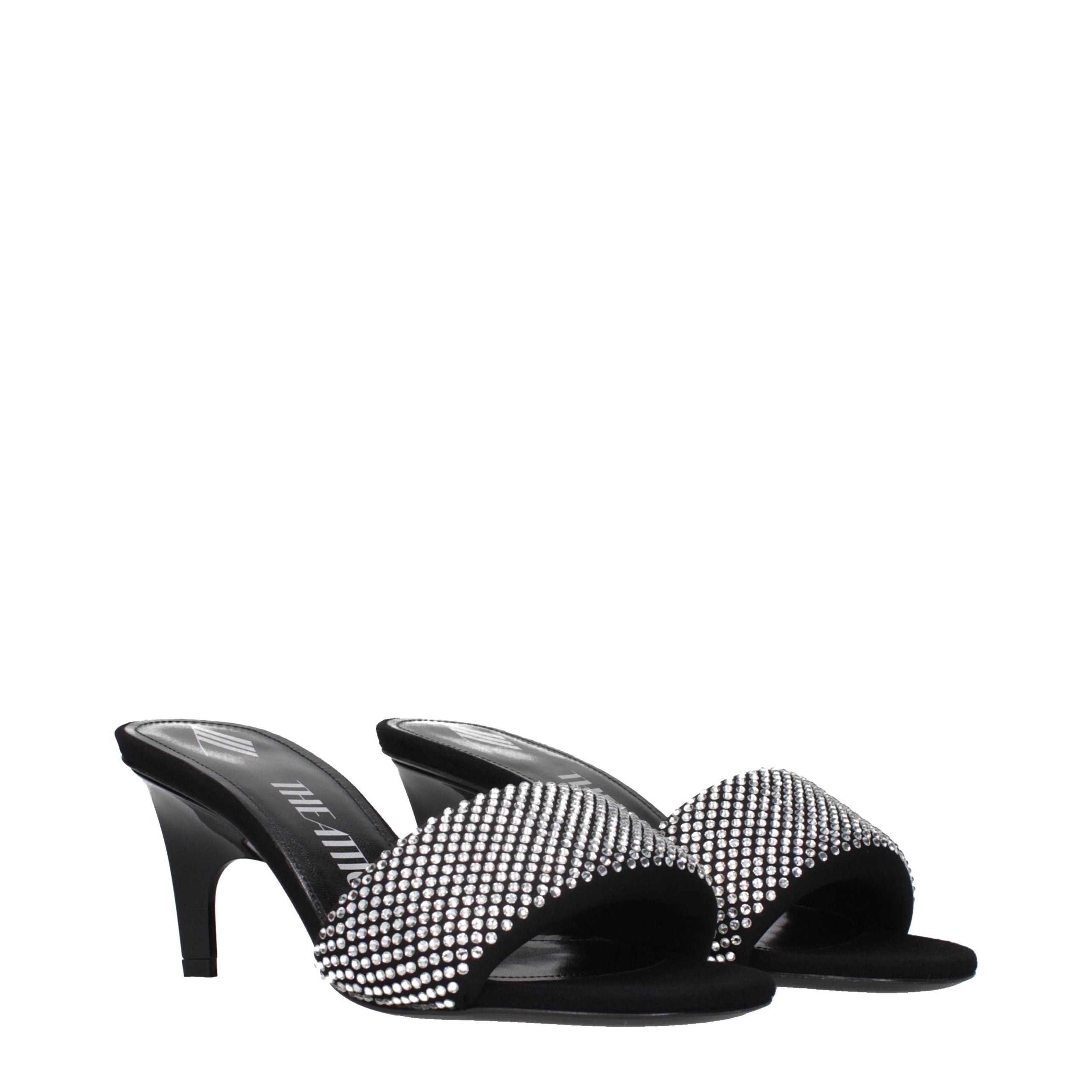Prada Schwarze Sandalen mit Stiletto-Absatz aus Stoff-2