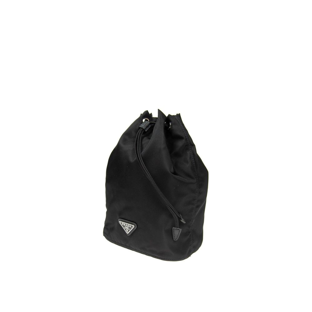Prada Schwarze Nylon-Handtasche-2