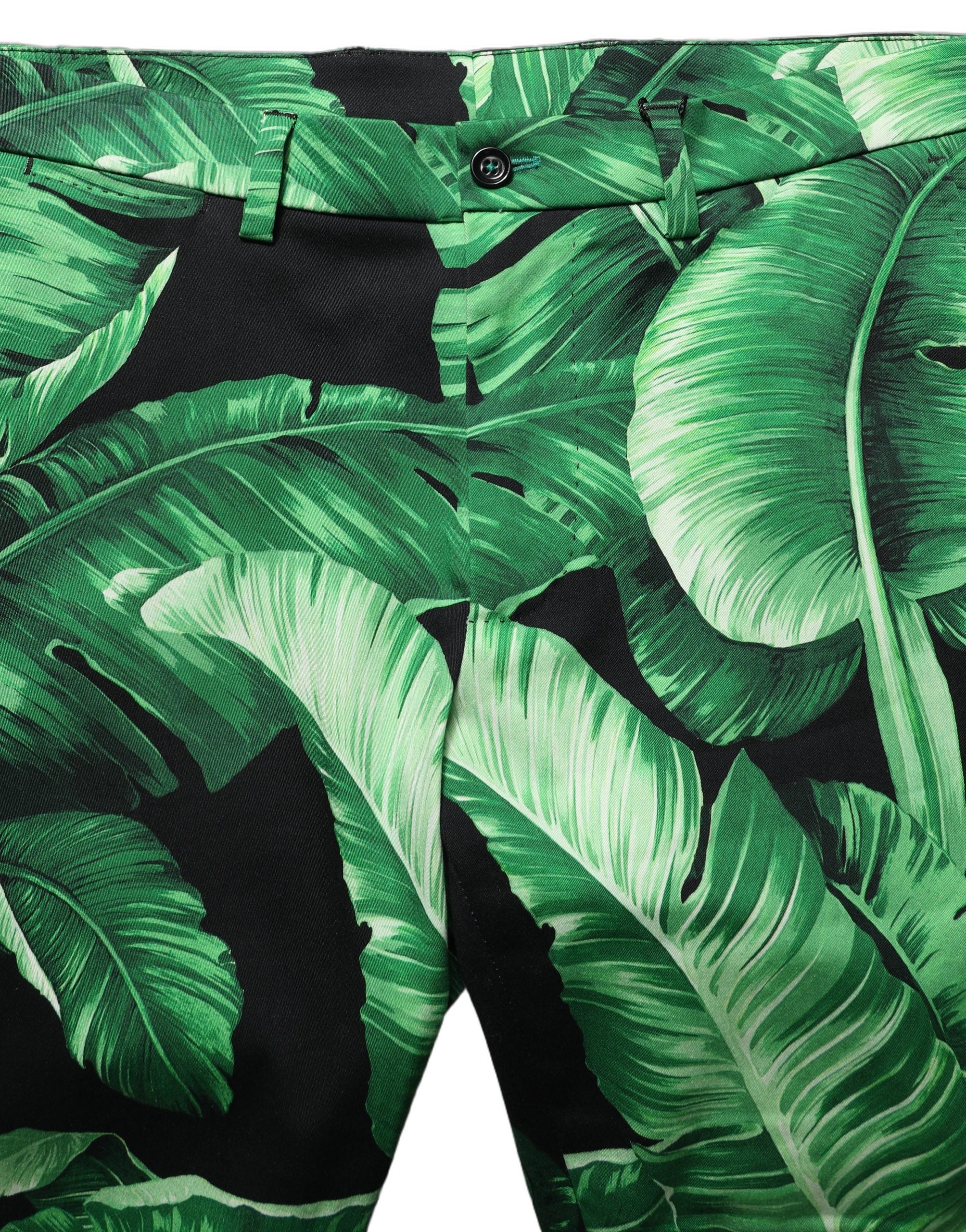 Dolce & Gabbana Herren-Bermudashorts mit schwarzem Bananenblatt-Print-3