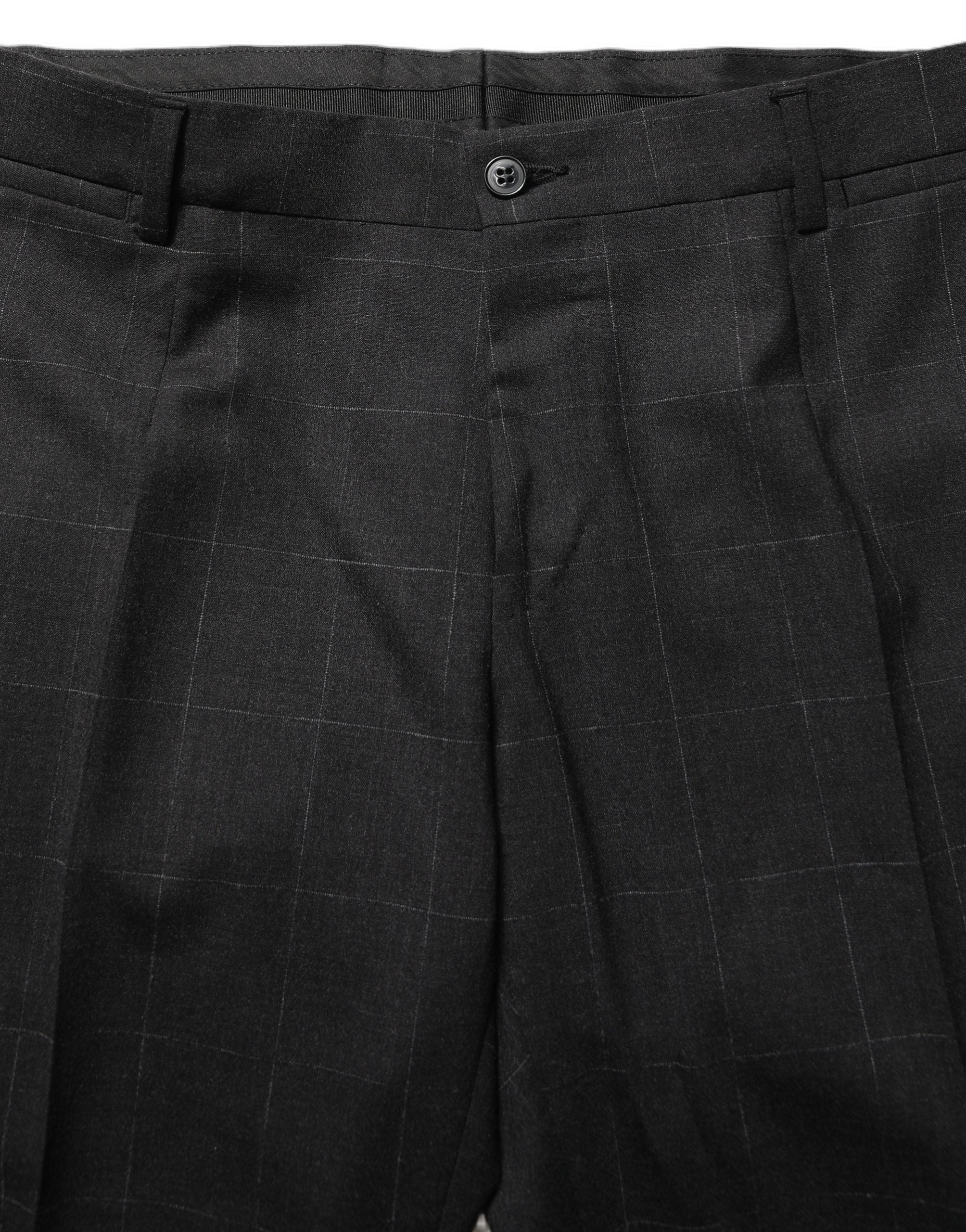 Dolce & Gabbana Schwarzer Woll-Anzug im Slim Fit für Herren, 2-teilig-1