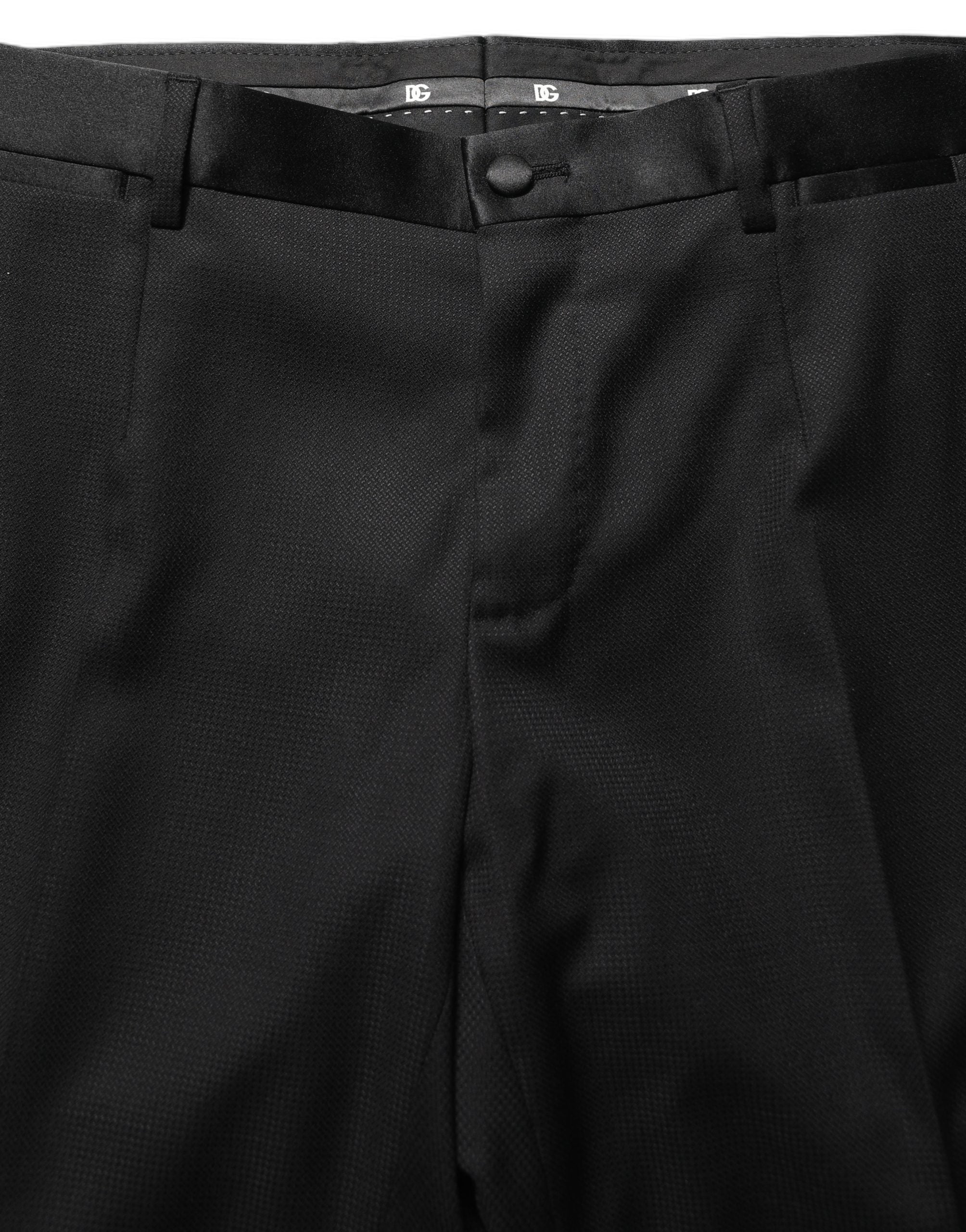 Dolce & Gabbana Schwarzer MARTINI Slim Fit Anzug im 3-Teiler-Look-8