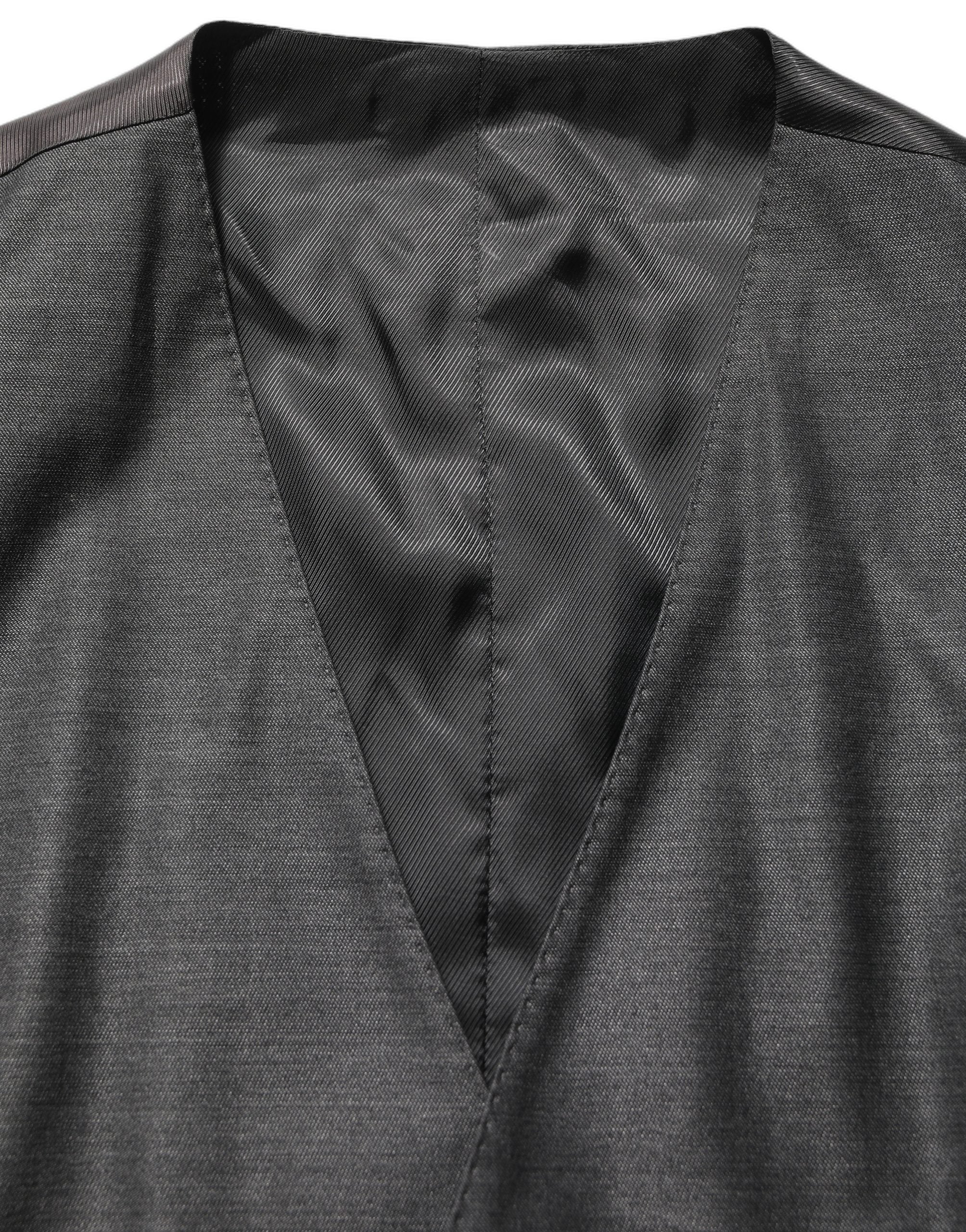 Dolce & Gabbana Grauer MARTINI Slim Fit Anzug im 3-Teiler-Look-1
