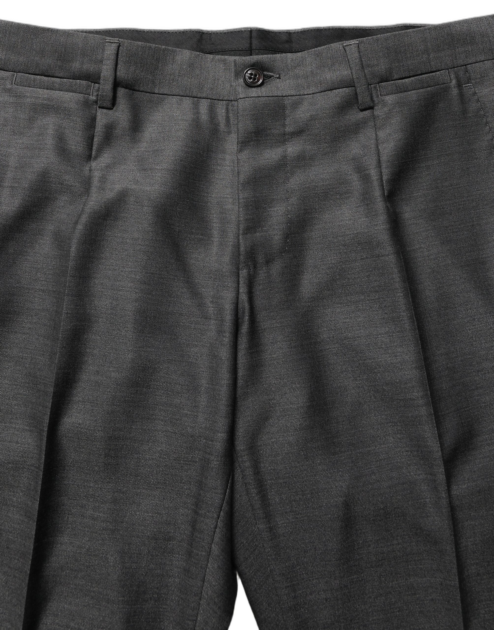 Dolce & Gabbana Grauer MARTINI Slim Fit Anzug im 3-Teiler-Look-8