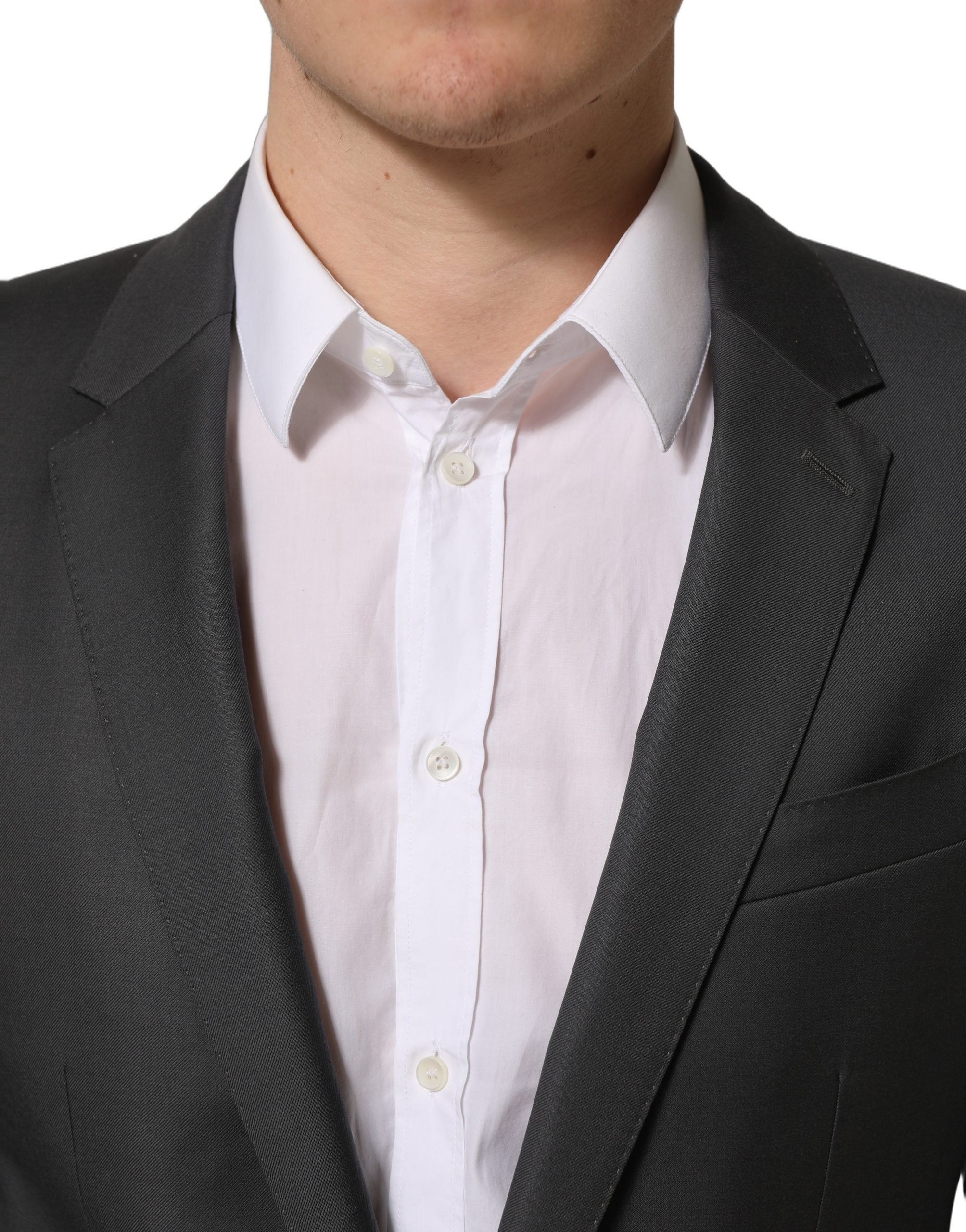 Dolce & Gabbana Grauer MARTINI Slim Fit Anzug für Herren-6