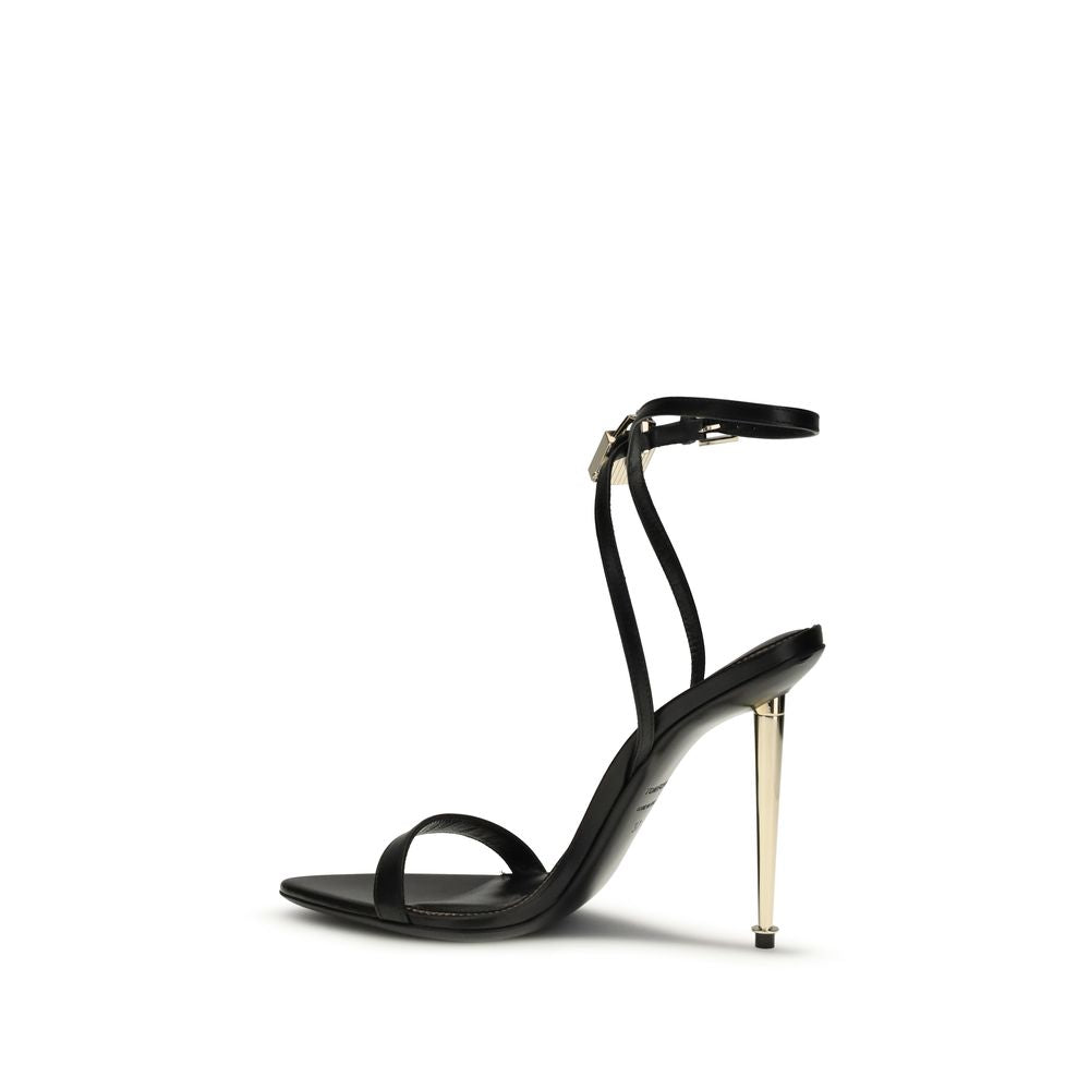 Tom Ford Schwarze Stilettosandalen aus Ziegenleder-3