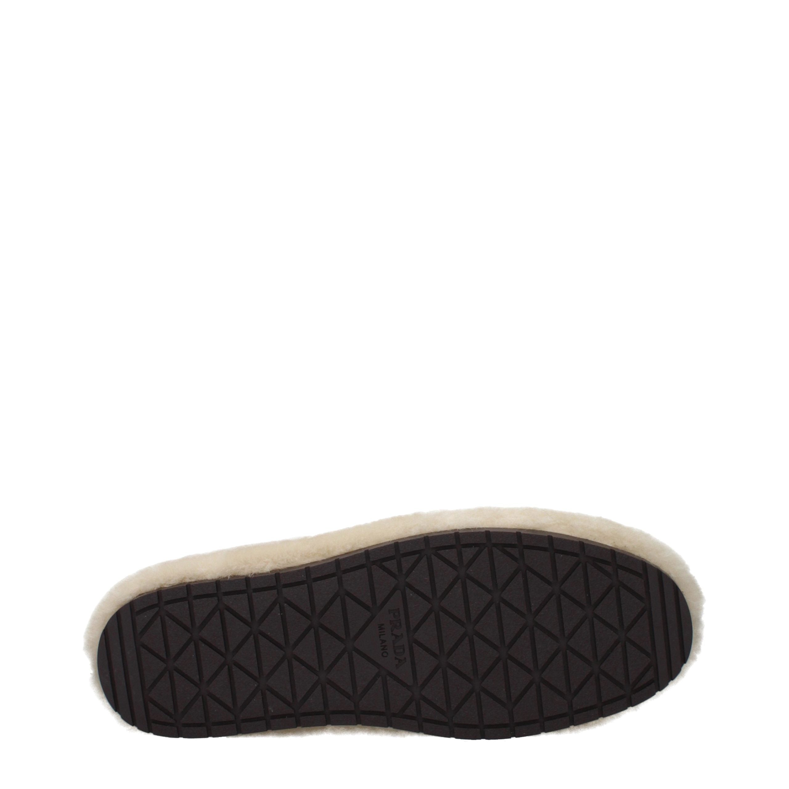 Prada Beige Pelz-Hausschuhe-4