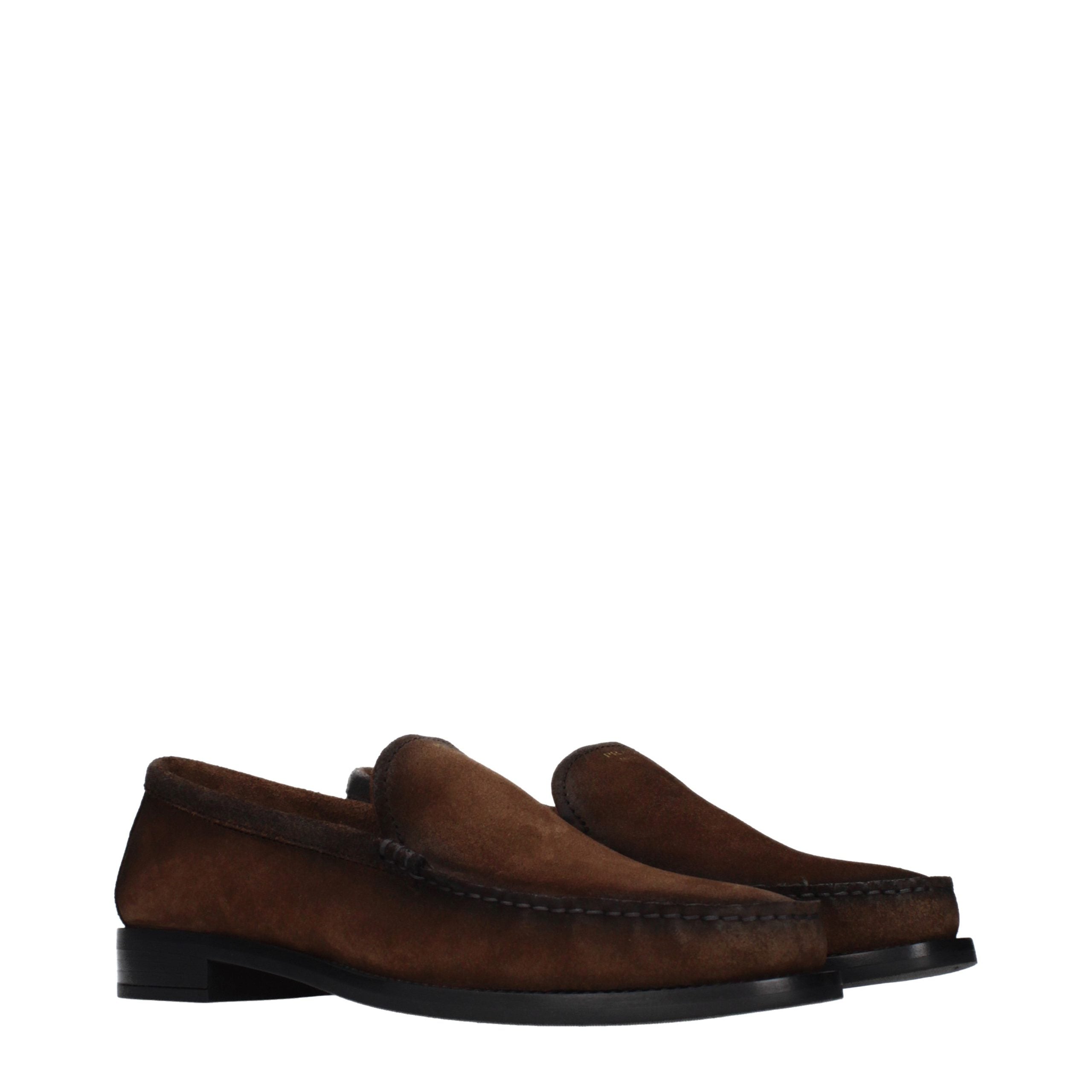 Prada Braune Loafer aus Leder zum Hineinschlüpfen-2