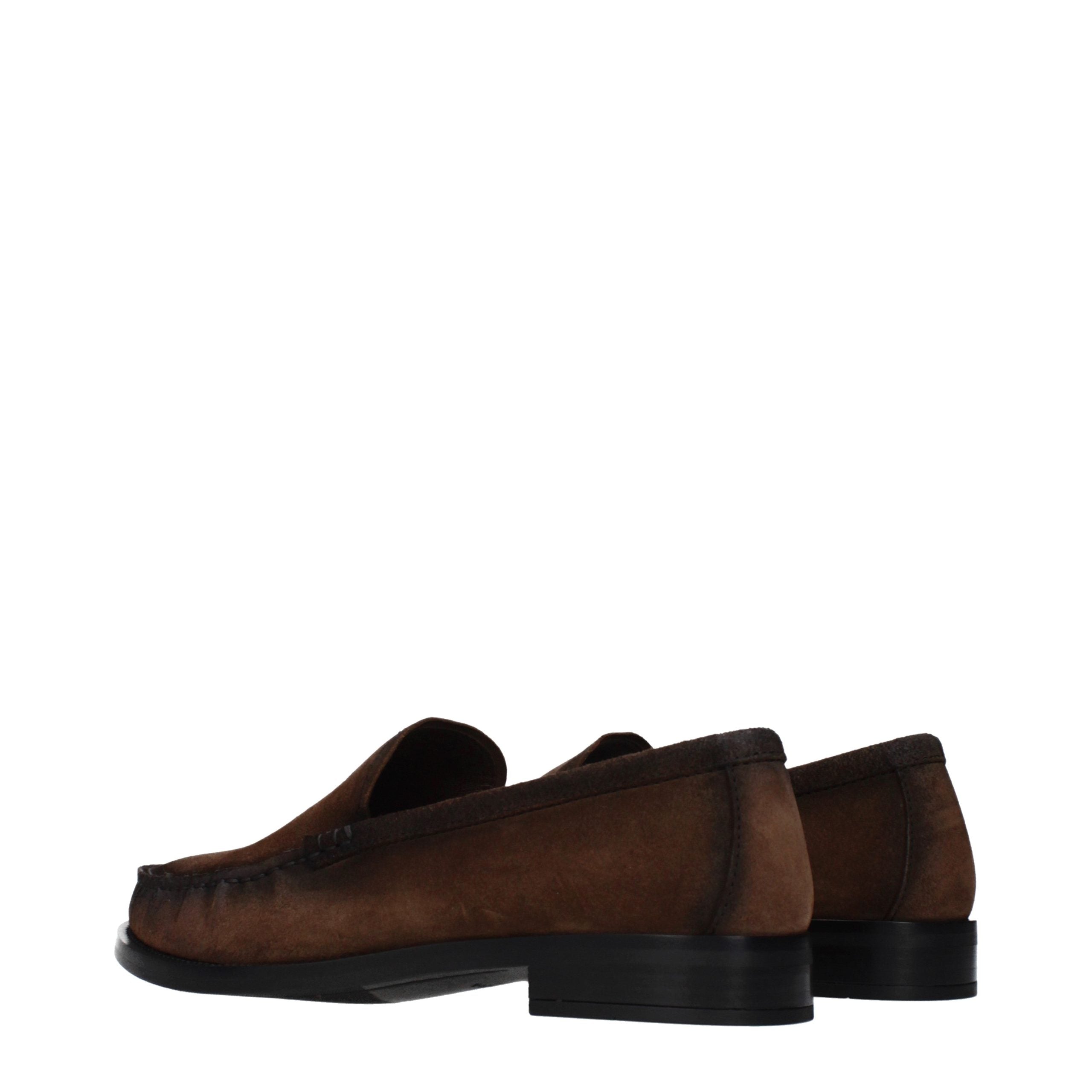 Prada Braune Loafer aus Leder zum Hineinschlüpfen-4