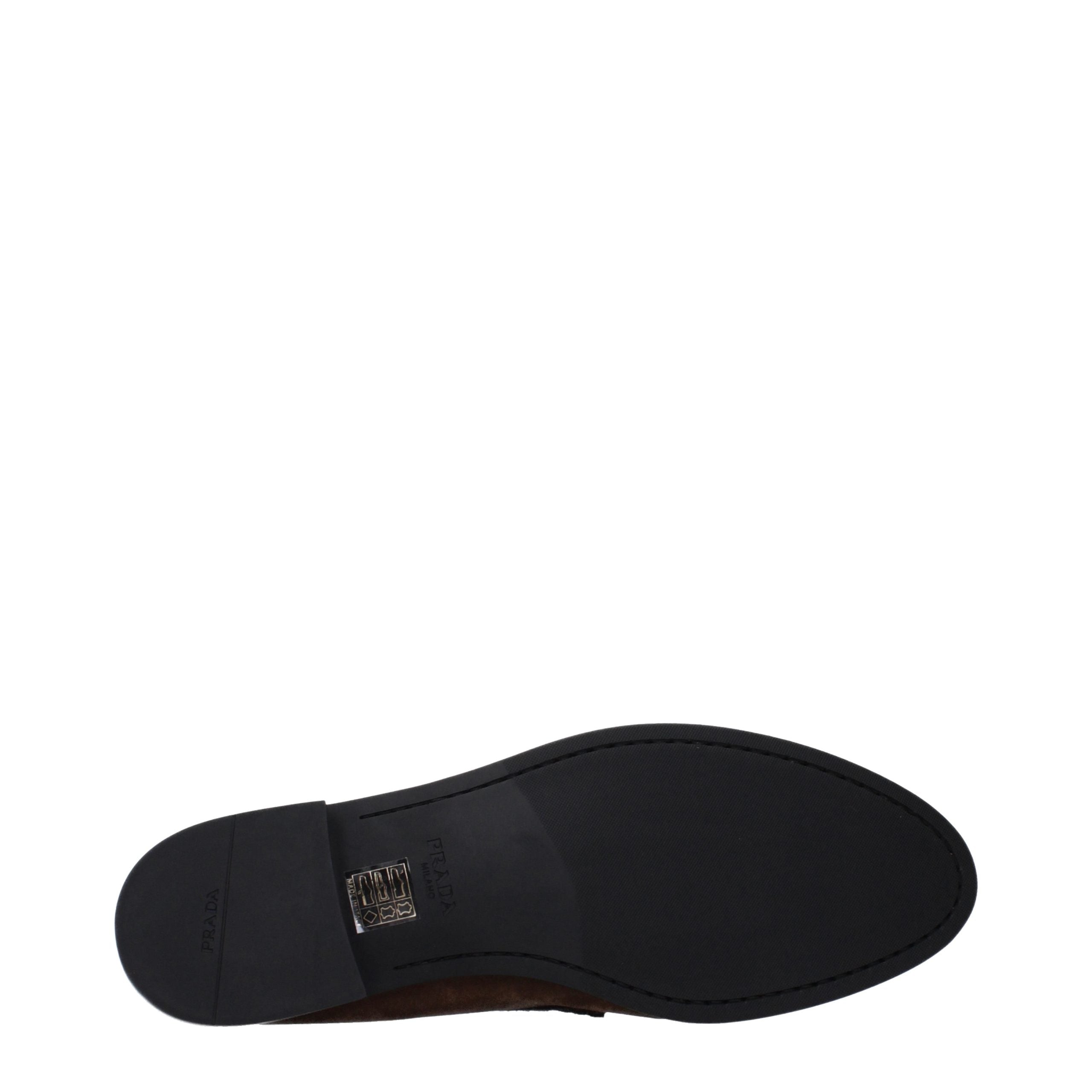 Prada Braune Loafer aus Leder zum Hineinschlüpfen-5