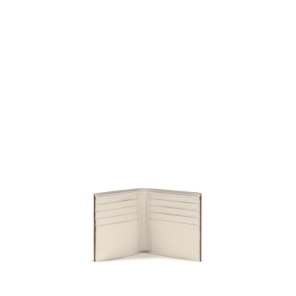 Prada Beige Calf Leather Bos Taurus Wallet-3