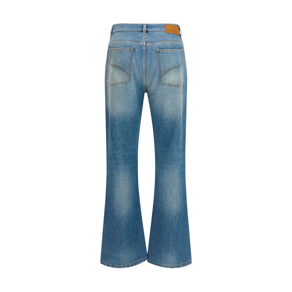 Amiri Blaue Baumwoll-Jeans mit ausgestelltem Bein-2