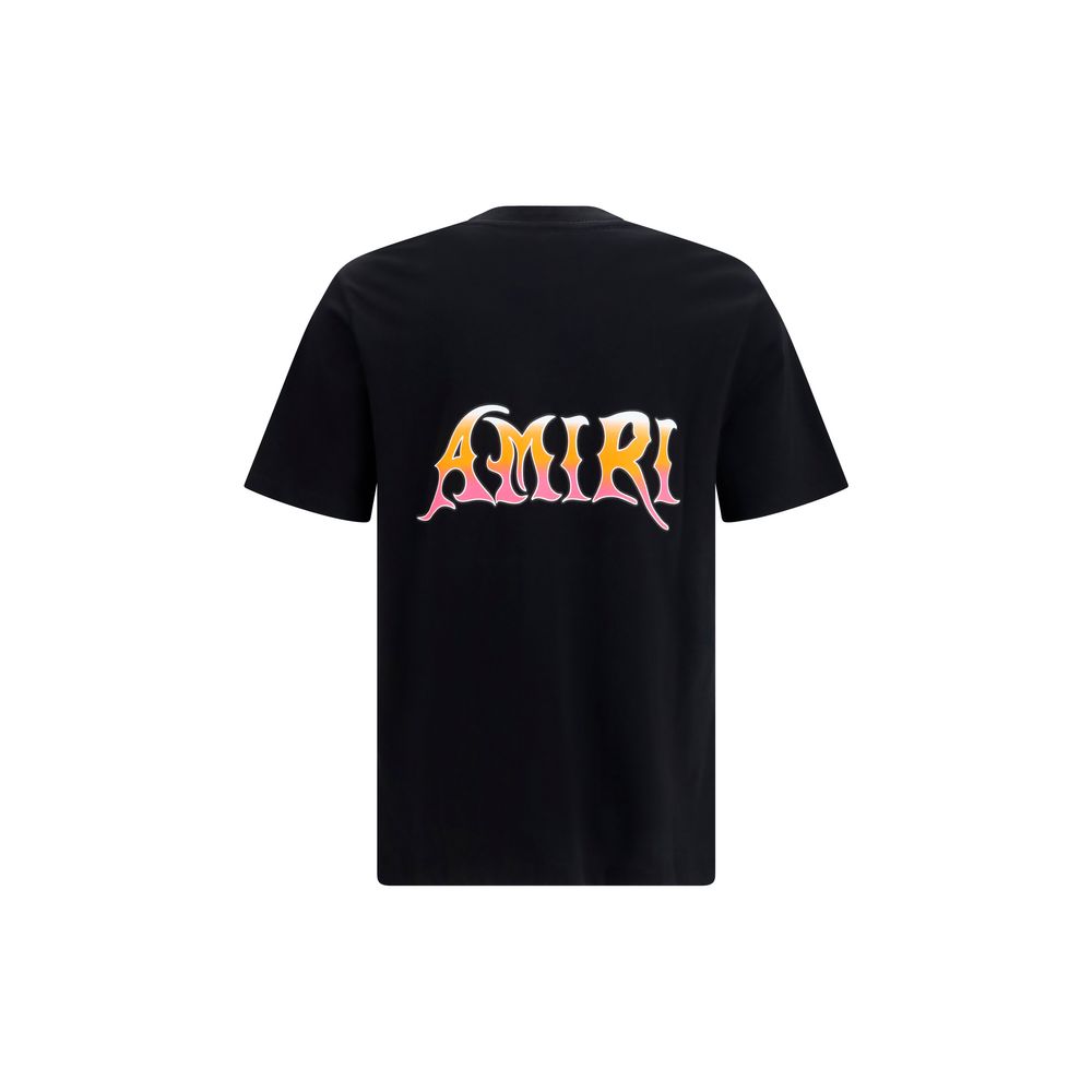 Amiri Schwarzes Baumwoll-T-Shirt-2