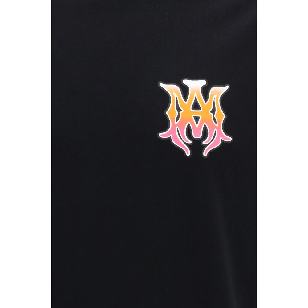 Amiri Schwarzes Baumwoll-T-Shirt-3