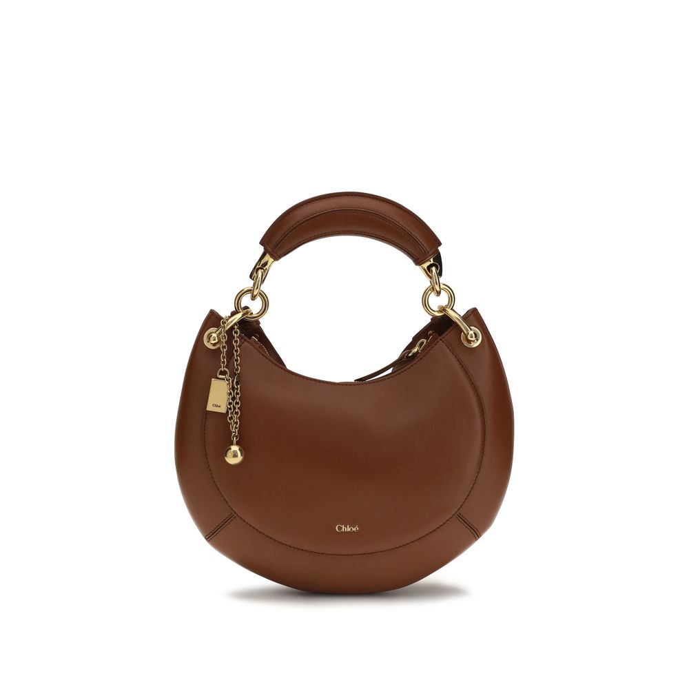 Chloé Braune Kalbsleder Bos Taurus Schultertasche-1