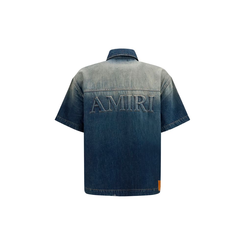 Amiri Blaues Denim-Hemd-2