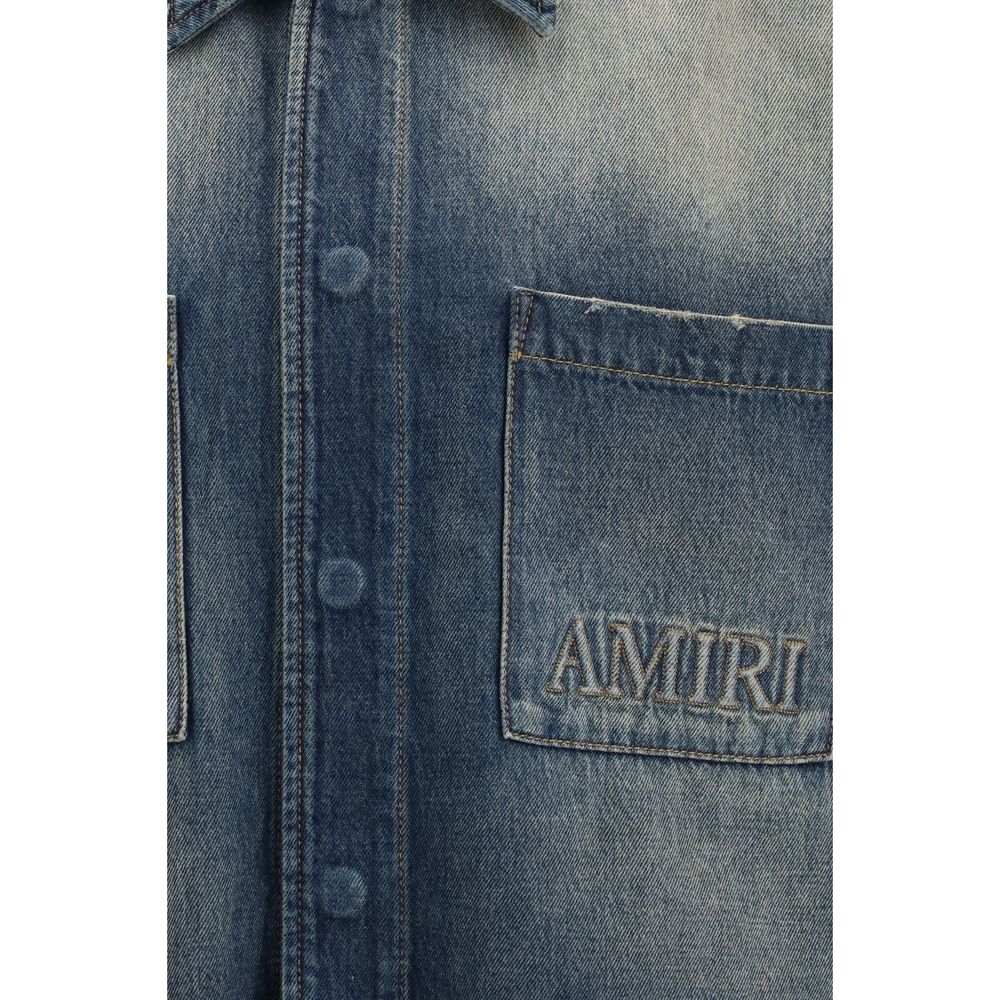 Amiri Blaues Denim-Hemd-3