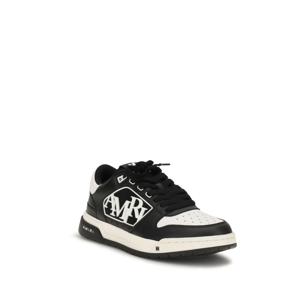 Amiri Schwarze Bos Taurus Kalbsleder Low-Top-Sneaker-2