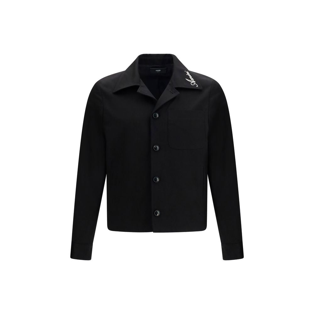 Amiri Schwarze Baumwoll-Shell-Jacke