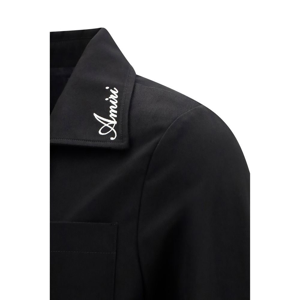 Amiri Schwarze Baumwoll-Shell-Jacke-3
