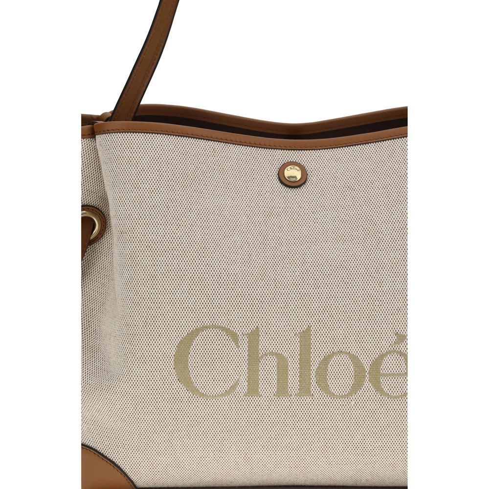 Chloé Beige Cotton Shoulder Bag-4