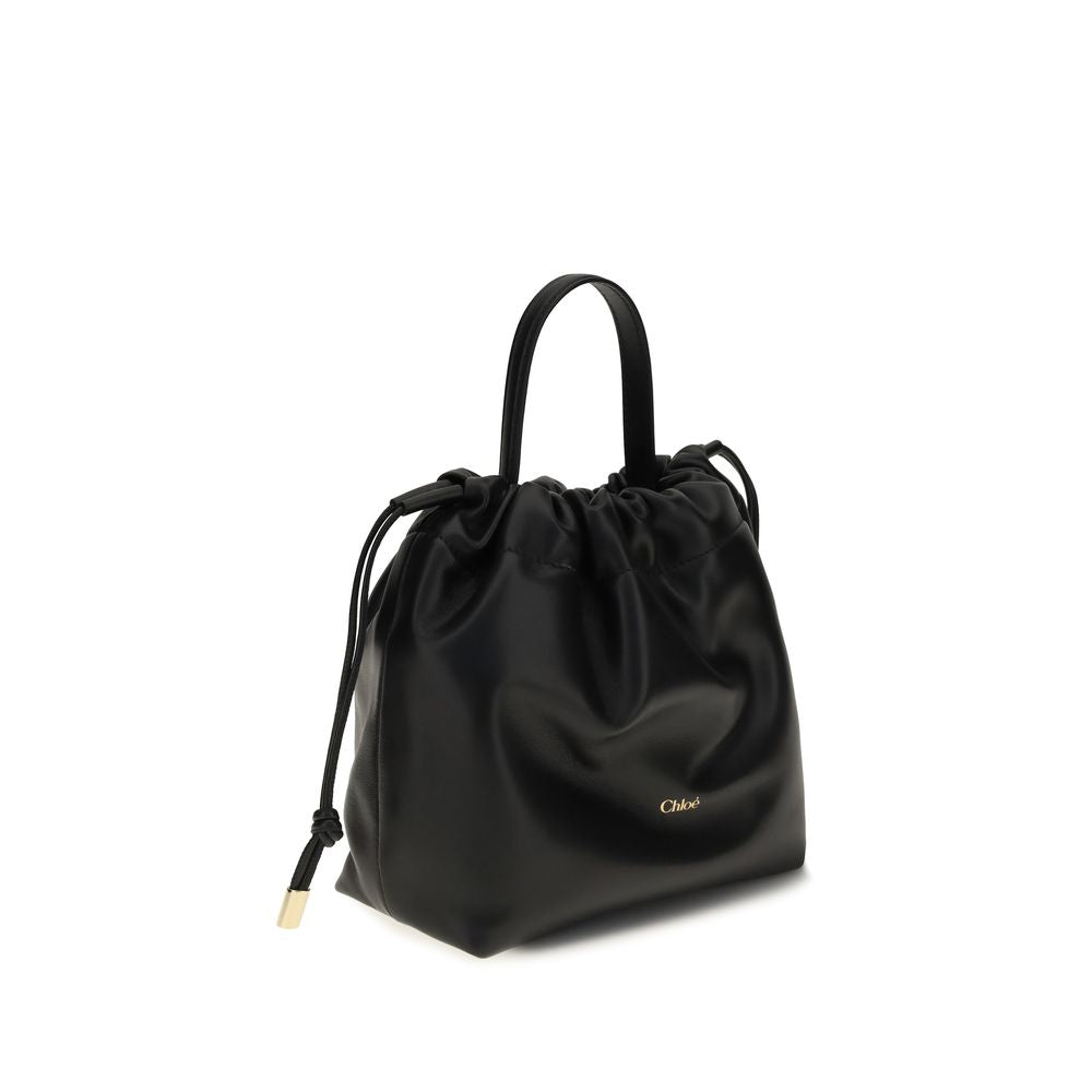 Chloé Schwarze Lammleder Schultertasche Ovis Aries Aries-2